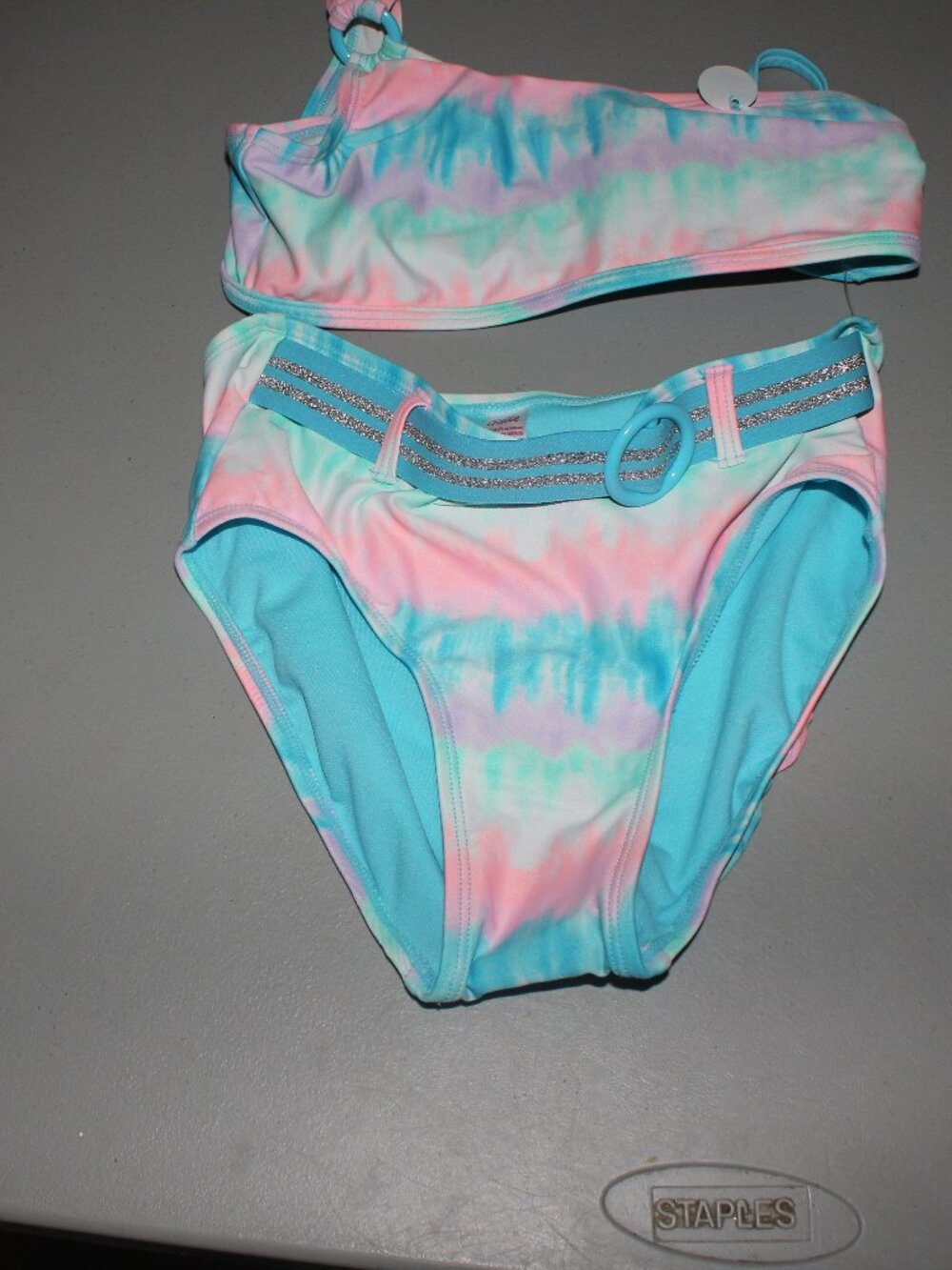 Multi Color 2 Pcs Justice Bikini Swimsuit Size 12